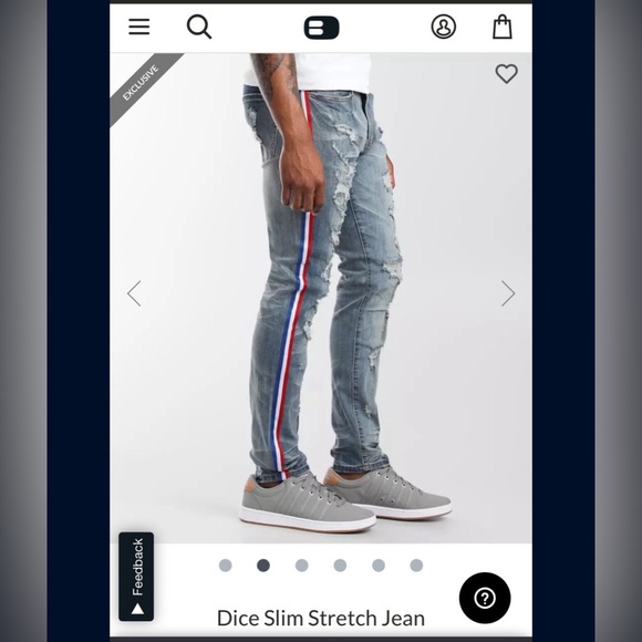 M.LAB Jeans new with tags size 40x32 - Picture 3 of 3